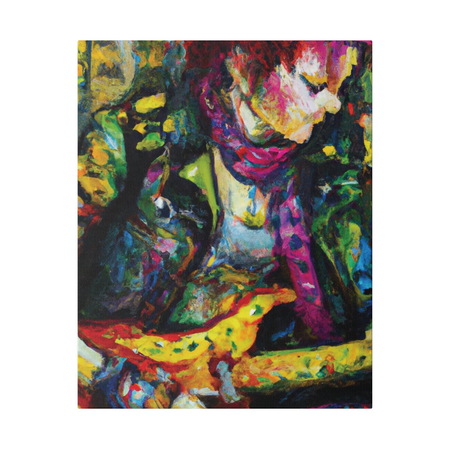 3668A - Rockstar Oil Painting Style Print | Poster | Home Decor | Wall Art | Music Art | Canvas