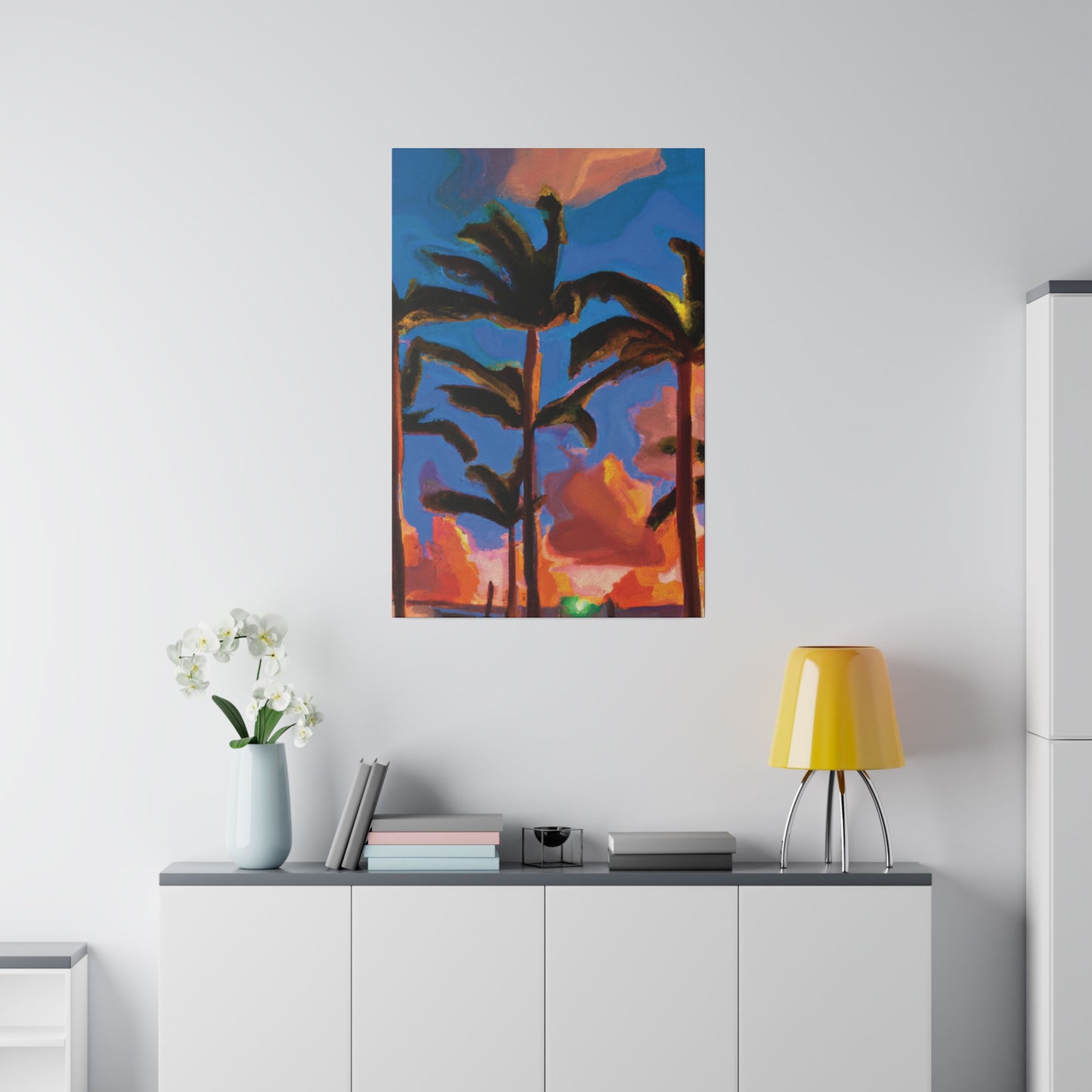 4464U - Miami Beach Sunset Painting Print | Miami | Beach | Sunset | Poster | Home Decor | Wall Art | Canvas