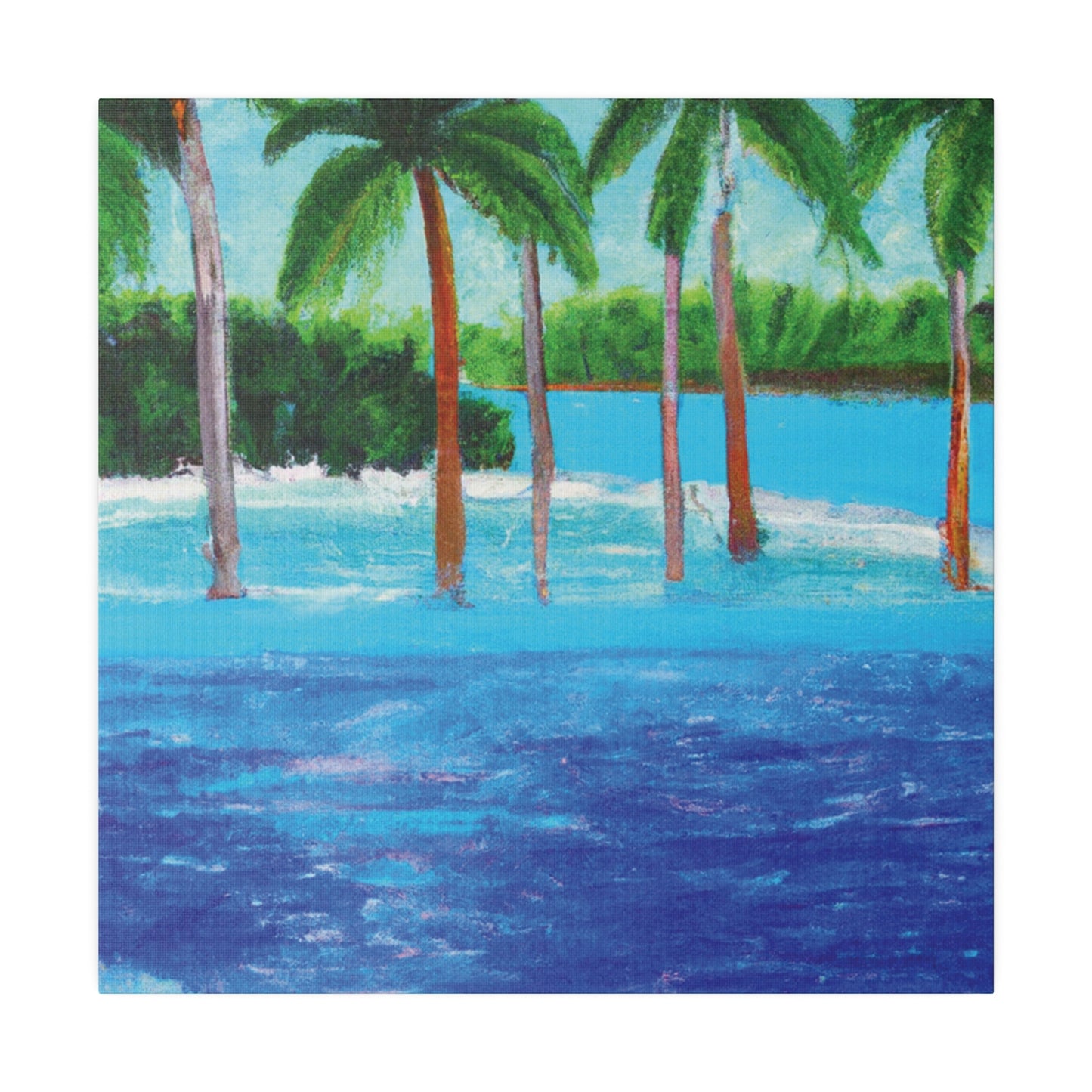 4563X - Bahamas Ocean Painting Print | Bahamas | Ocean | Beach | Poster | Home Decor | Wall Art | Canvas