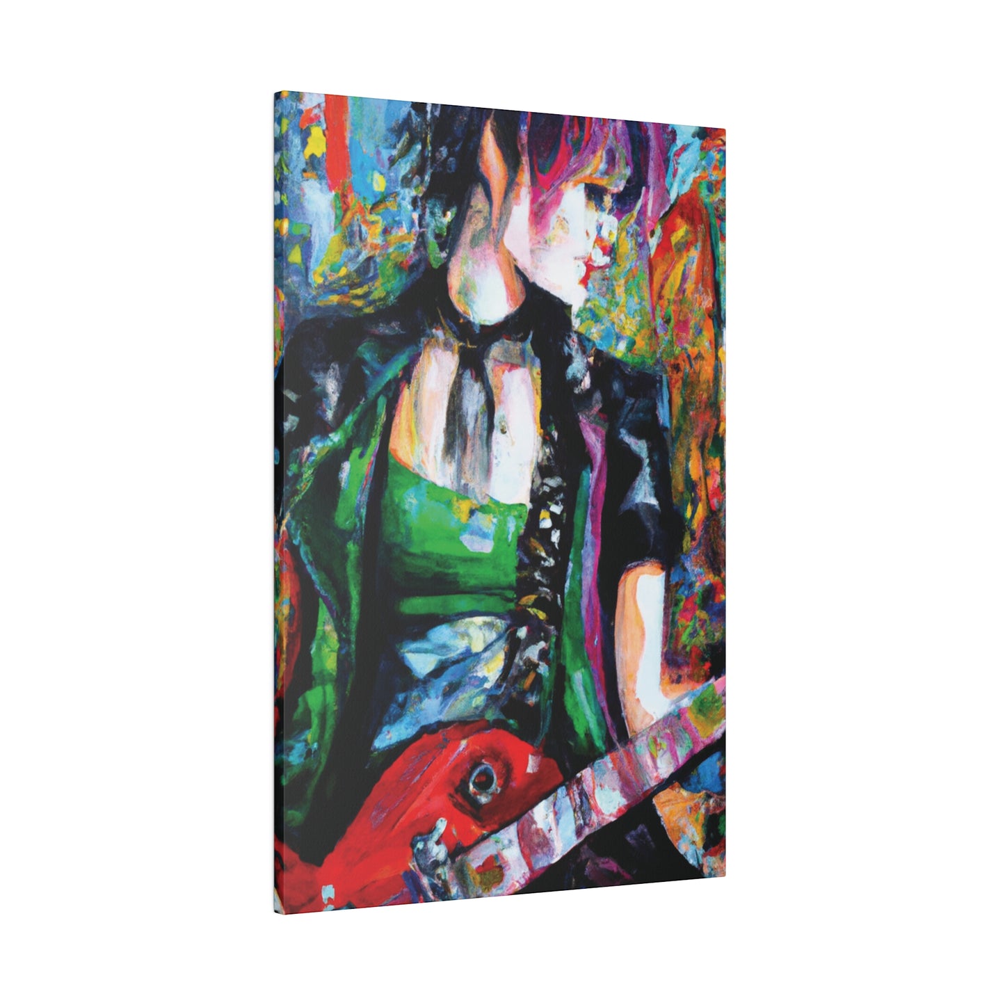 9737J - Rockstar Oil Painting Style Print | Poster | Home Decor | Wall Art | Music Art | Canvas