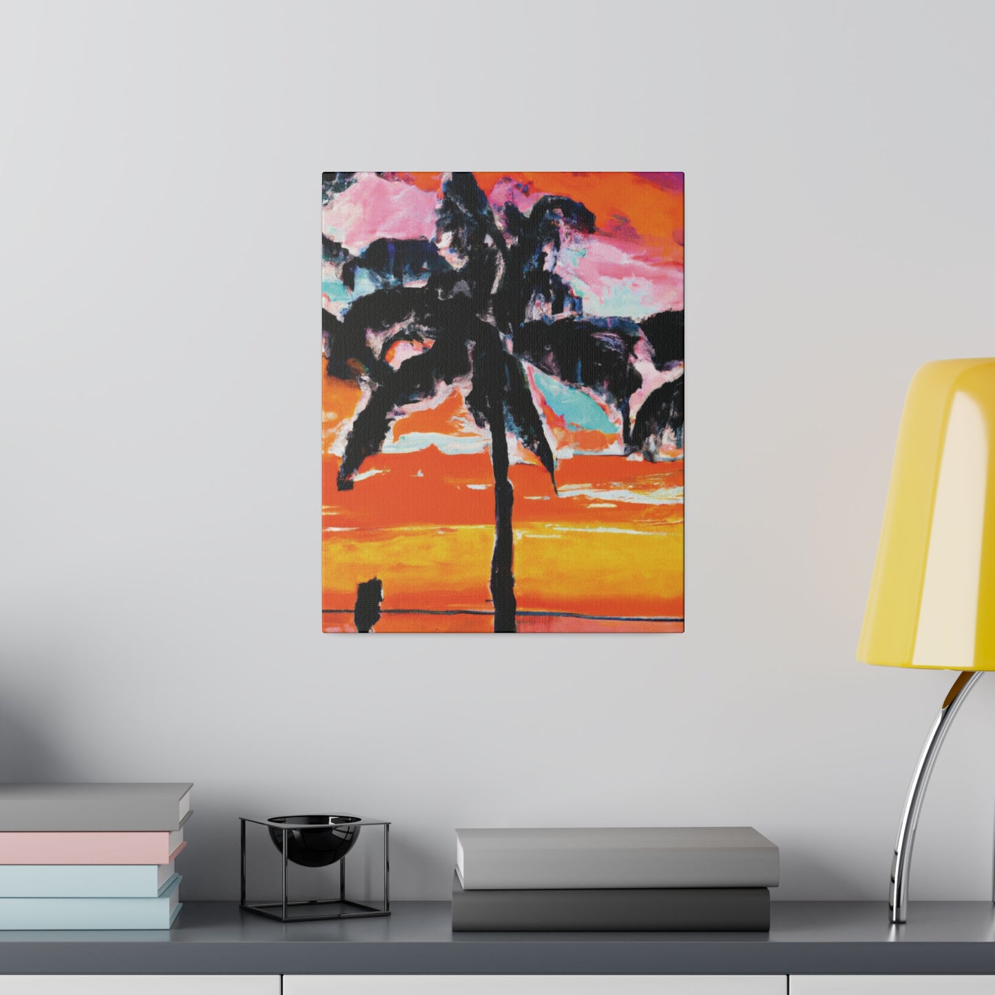 8371S - Miami Beach Sunset Painting Print | Miami | Beach | Sunset | Poster | Home Decor | Wall Art | Canvas