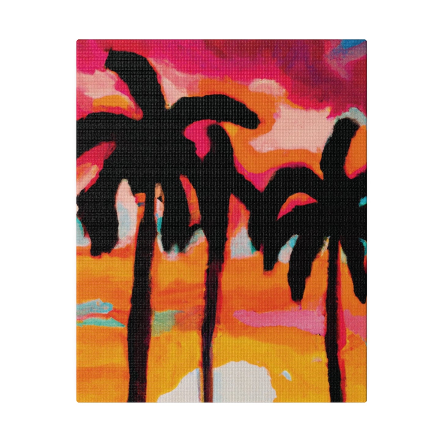 4763O - Miami Beach Sunset Painting Print | Miami | Beach | Sunset | Poster | Home Decor | Wall Art | Canvas