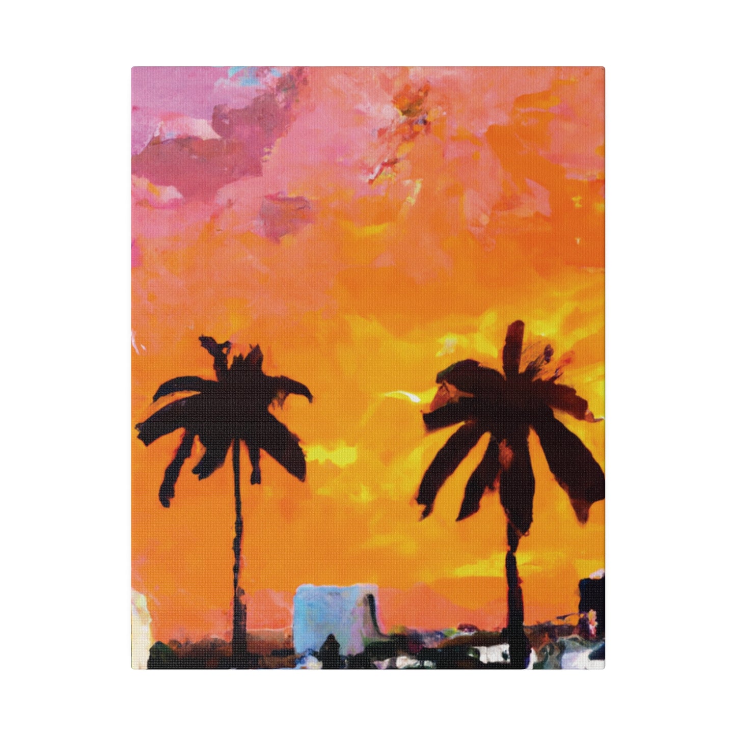 2759A - Miami Beach Sunset Painting Print | Miami | Beach | Sunset | Poster | Home Decor | Wall Art | Canvas