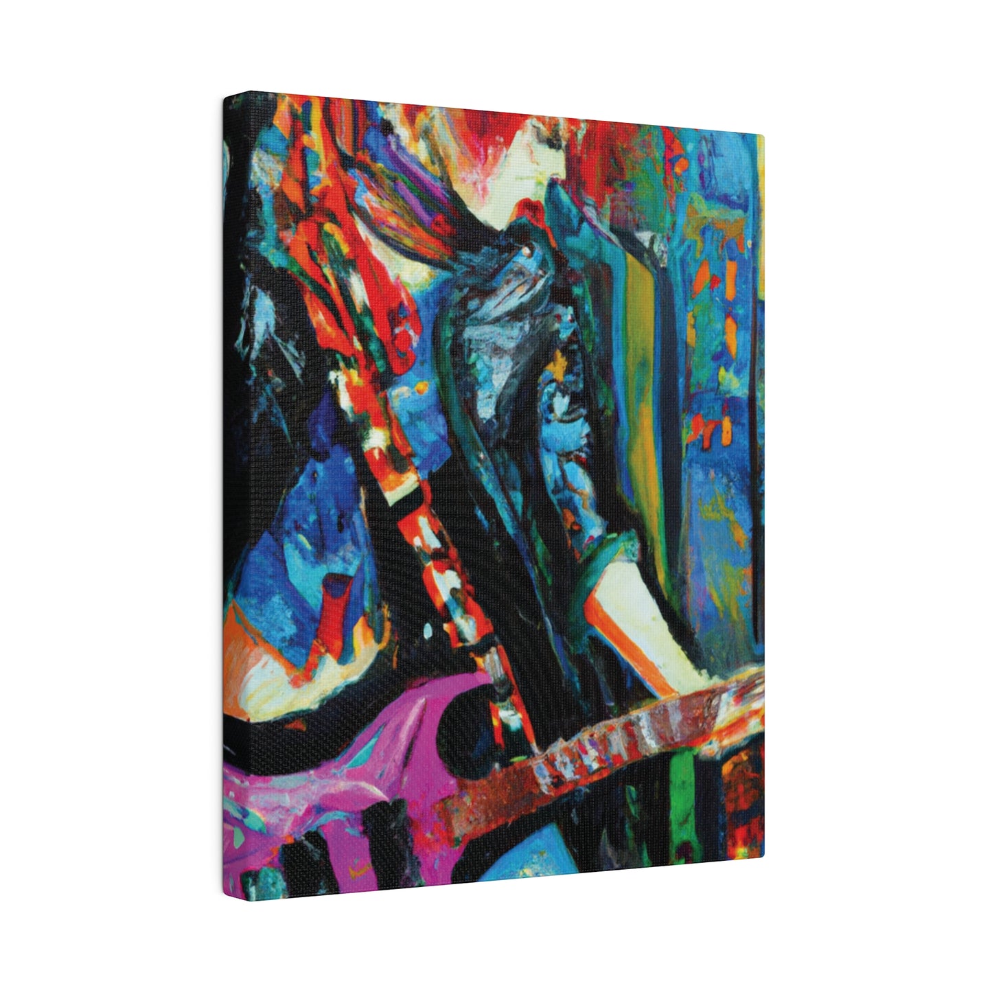 8461D - Rockstar Oil Painting Style Print | Poster | Home Decor | Wall Art | Music Art | Canvas