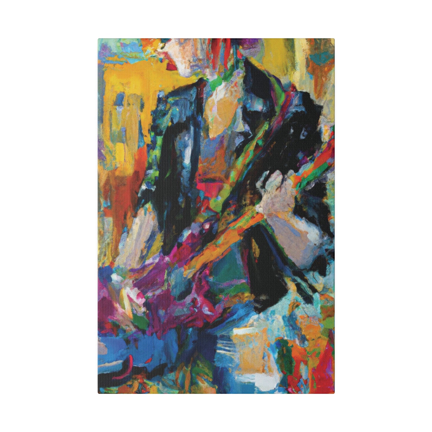 4813Q - Rockstar Oil Painting Style Print | Poster | Home Decor | Wall Art | Music Art | Canvas