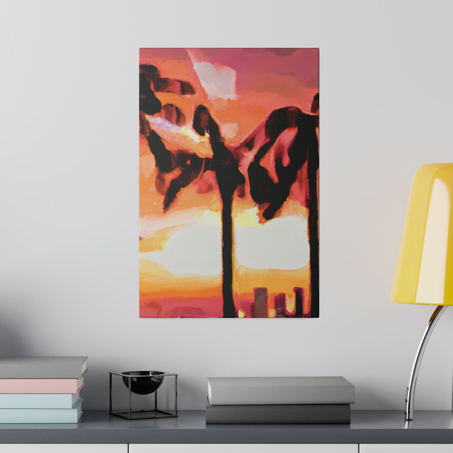 6372O - Miami Beach Sunset Painting Print | Miami | Beach | Sunset | Poster | Home Decor | Wall Art | Canvas