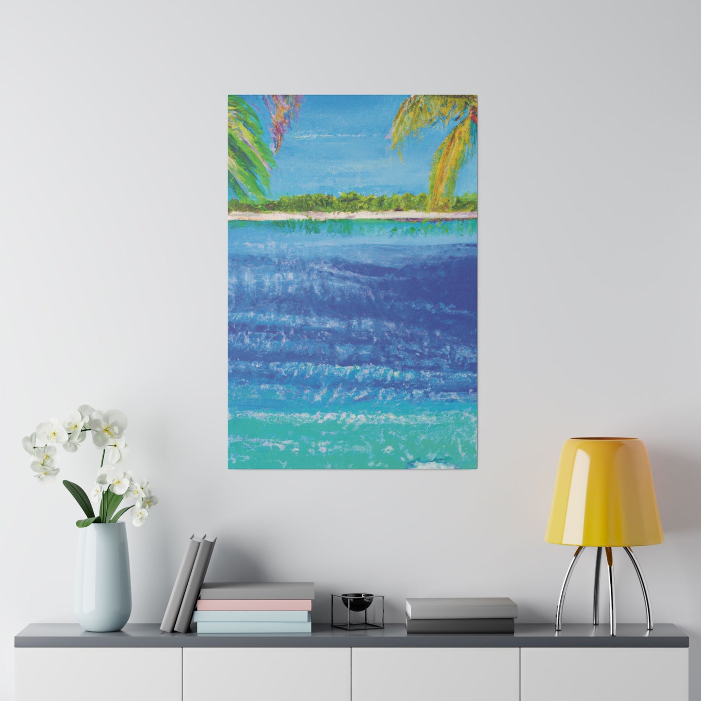 5045T - Bahamas Ocean Painting Print | Bahamas | Ocean | Beach | Poster | Home Decor | Wall Art | Canvas