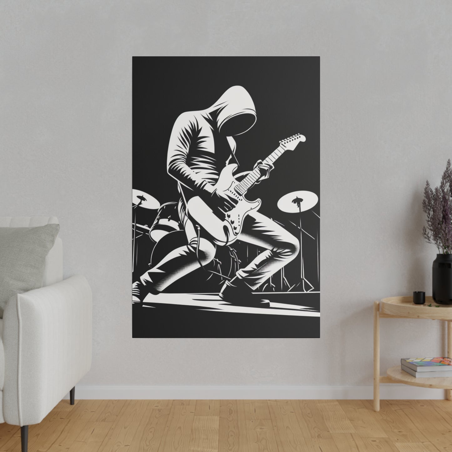 7864J - music art work, rockstar gifts, musician gift ideas, guitar art work, guitar artwork, guitar wall art canvas, playing guitar, decor