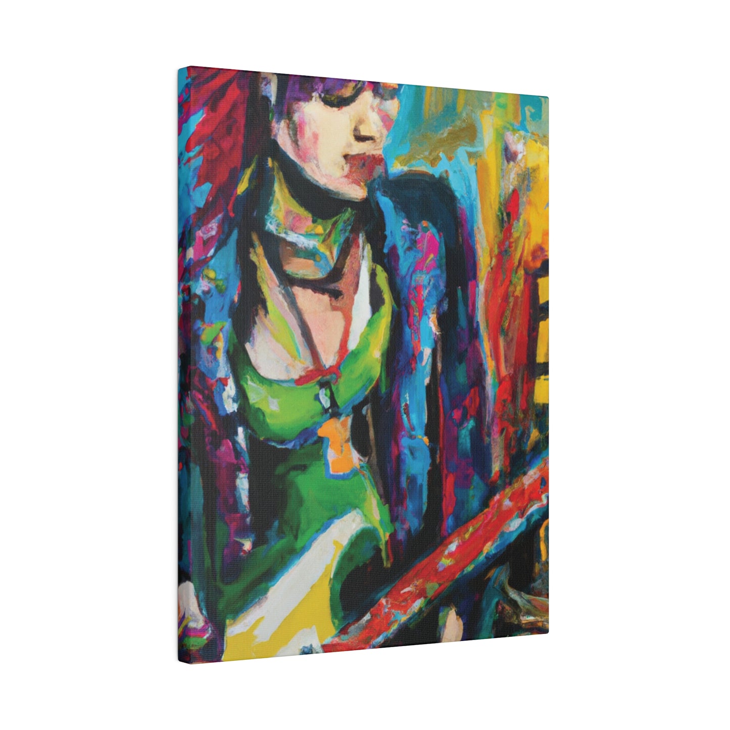 8561U - Rockstar Oil Painting Style Print | Poster | Home Decor | Wall Art | Music Art | Canvas