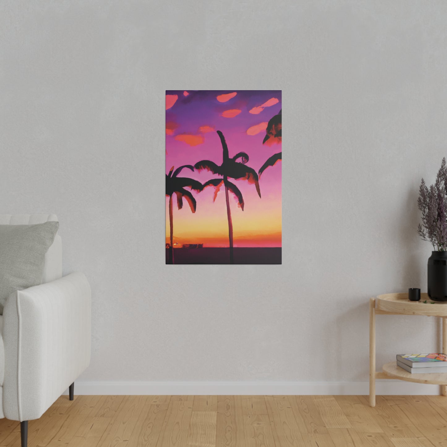 5426A - Miami Beach Sunset Painting Print | Miami | Beach | Sunset | Poster | Home Decor | Wall Art | Canvas