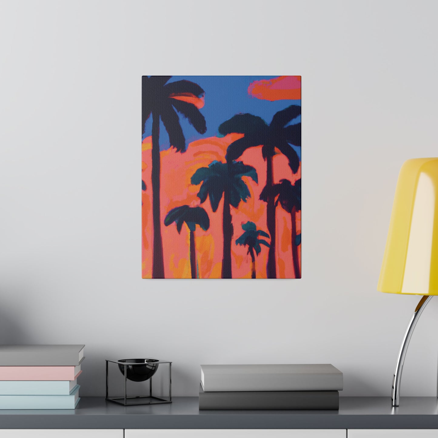 3239C - Miami Beach Sunset Painting Print | Miami | Beach | Sunset | Poster | Home Decor | Wall Art | Canvas