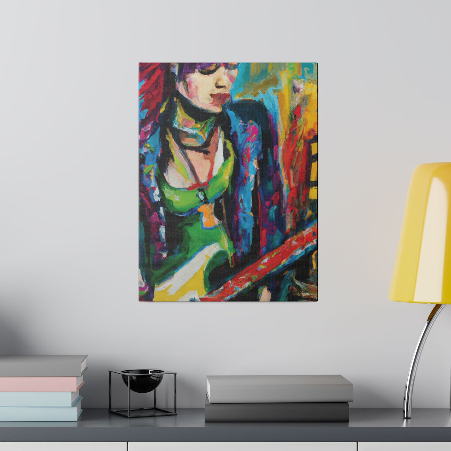 8561U - Rockstar Oil Painting Style Print | Poster | Home Decor | Wall Art | Music Art | Canvas