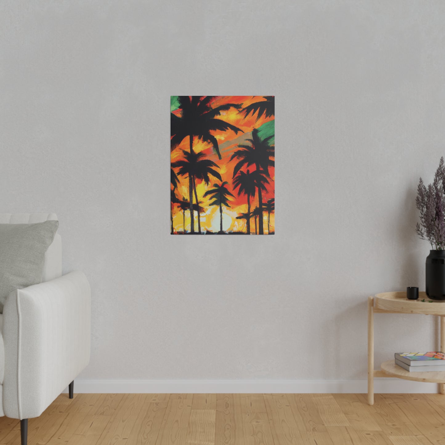 4567E - Miami Beach Sunset Painting Print | Miami | Beach | Sunset | Poster | Home Decor | Wall Art | Canvas