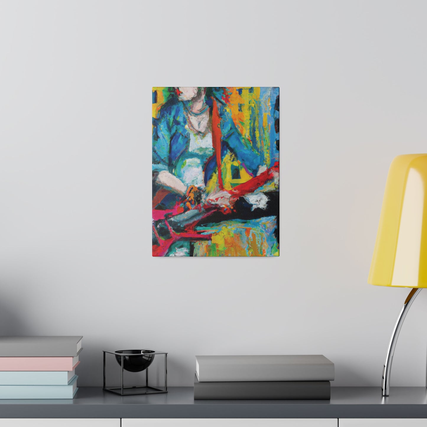 845K - Rockstar Oil Painting Style Print | Poster | Home Decor | Wall Art | Music Art | Canvas