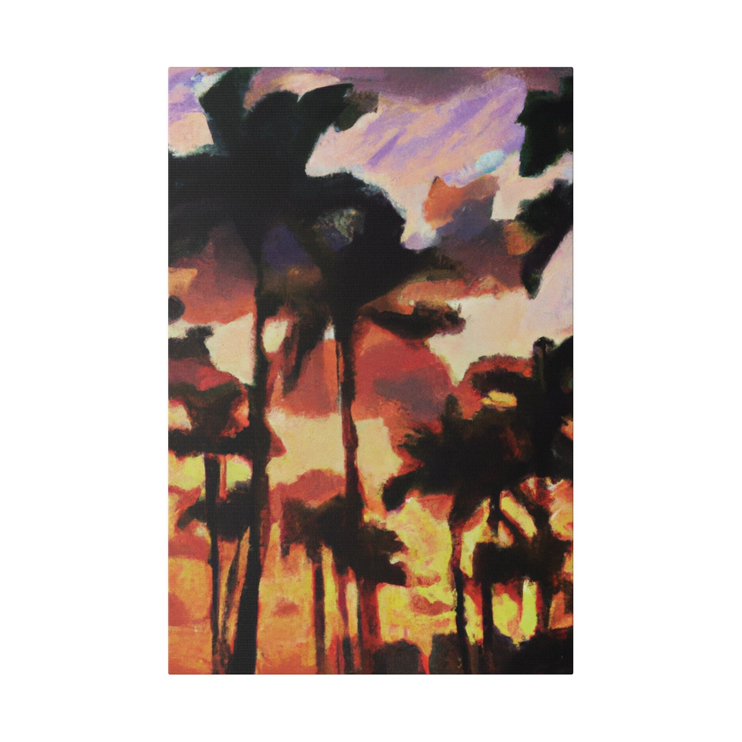 8396Z - Miami Beach Sunset Painting Print | Miami | Beach | Sunset | Poster | Home Decor | Wall Art | Canvas