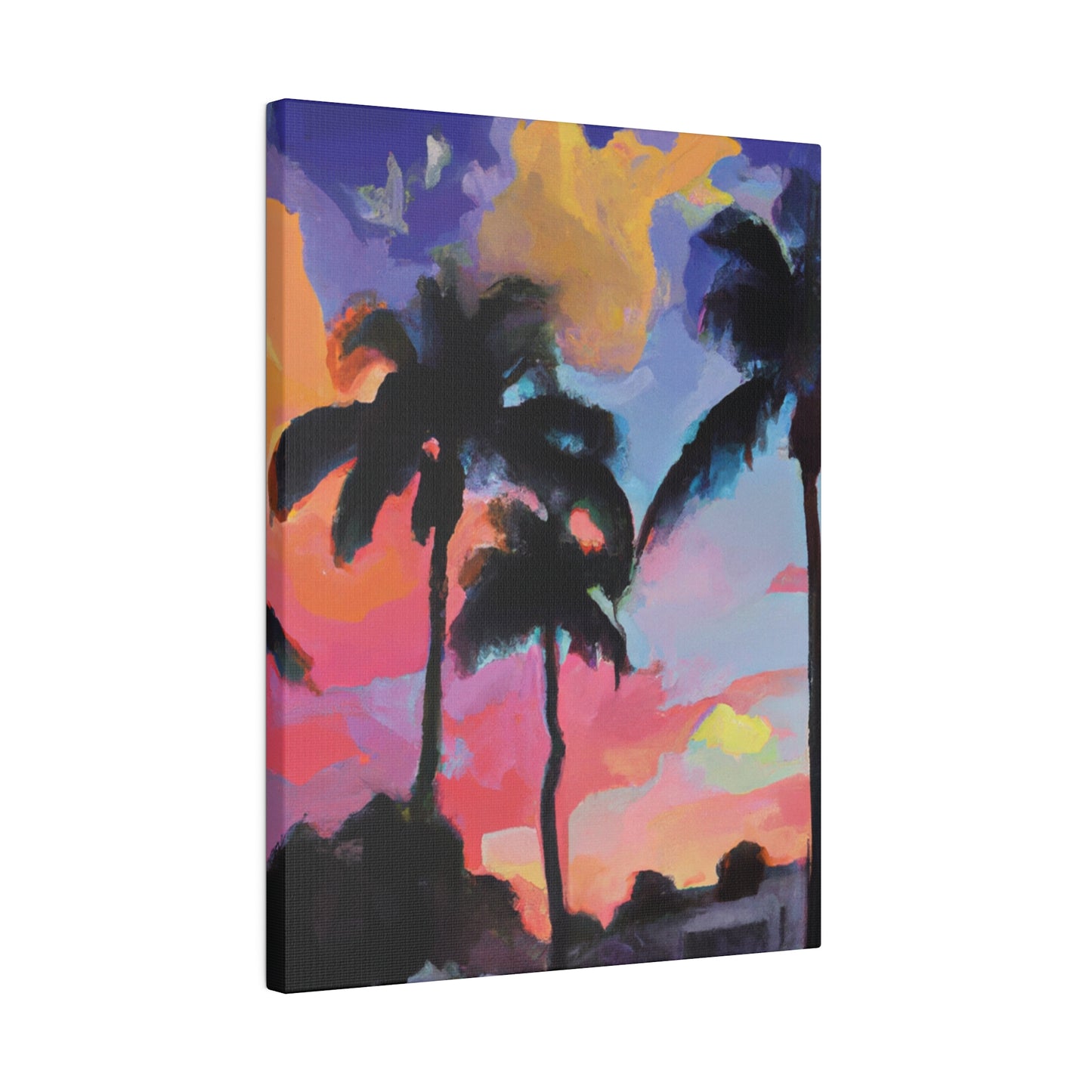 5334Q - Miami Beach Sunset Painting Print | Miami | Beach | Sunset | Poster | Home Decor | Wall Art | Canvas