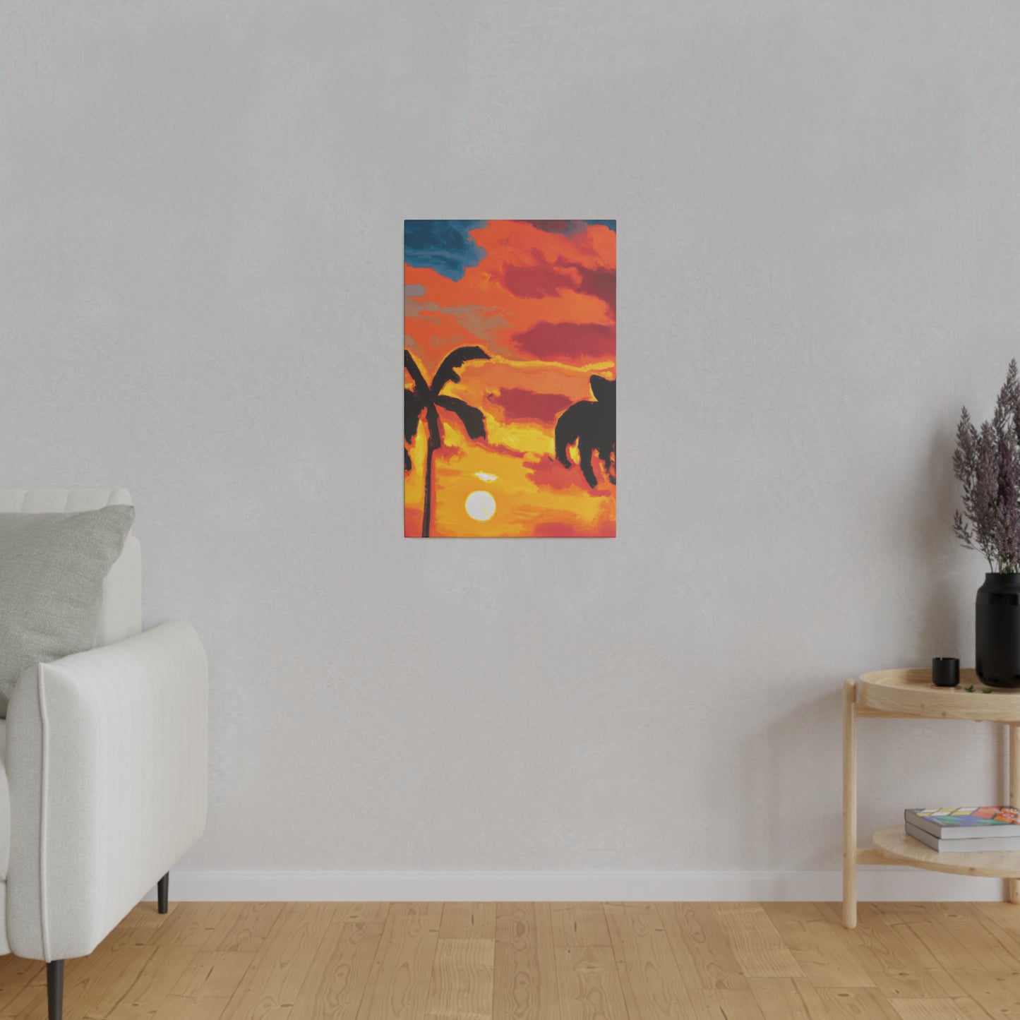 497L - Miami Beach Sunset Painting Print | Miami | Beach | Sunset | Poster | Home Decor | Wall Art | Canvas