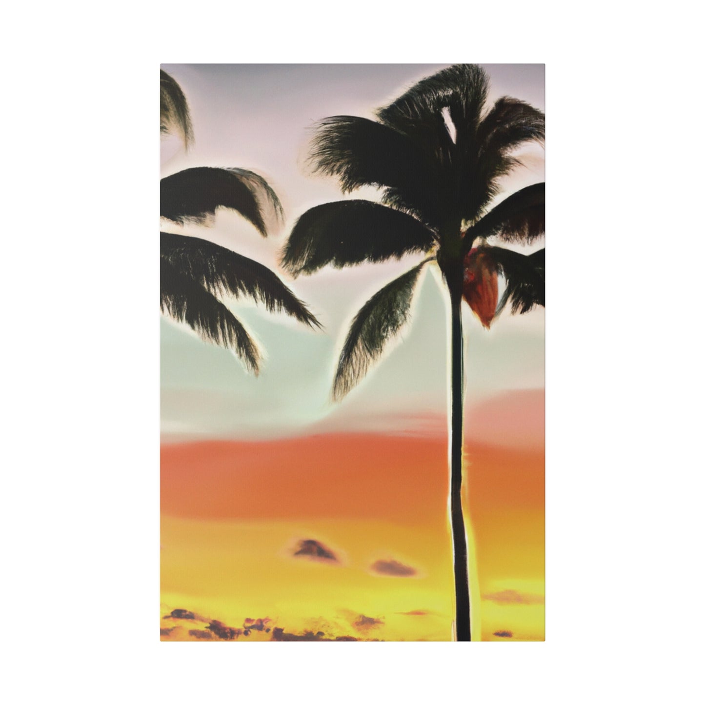 8646K - Miami Beach Sunset Painting Print | Miami | Beach | Sunset | Poster | Home Decor | Wall Art | Canvas
