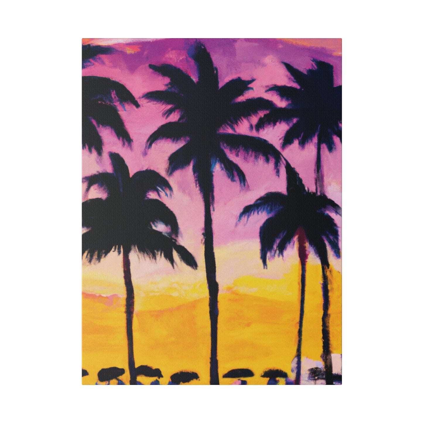 4102I - Miami Beach Sunset Painting Print | Miami | Beach | Sunset | Poster | Home Decor | Wall Art | Canvas