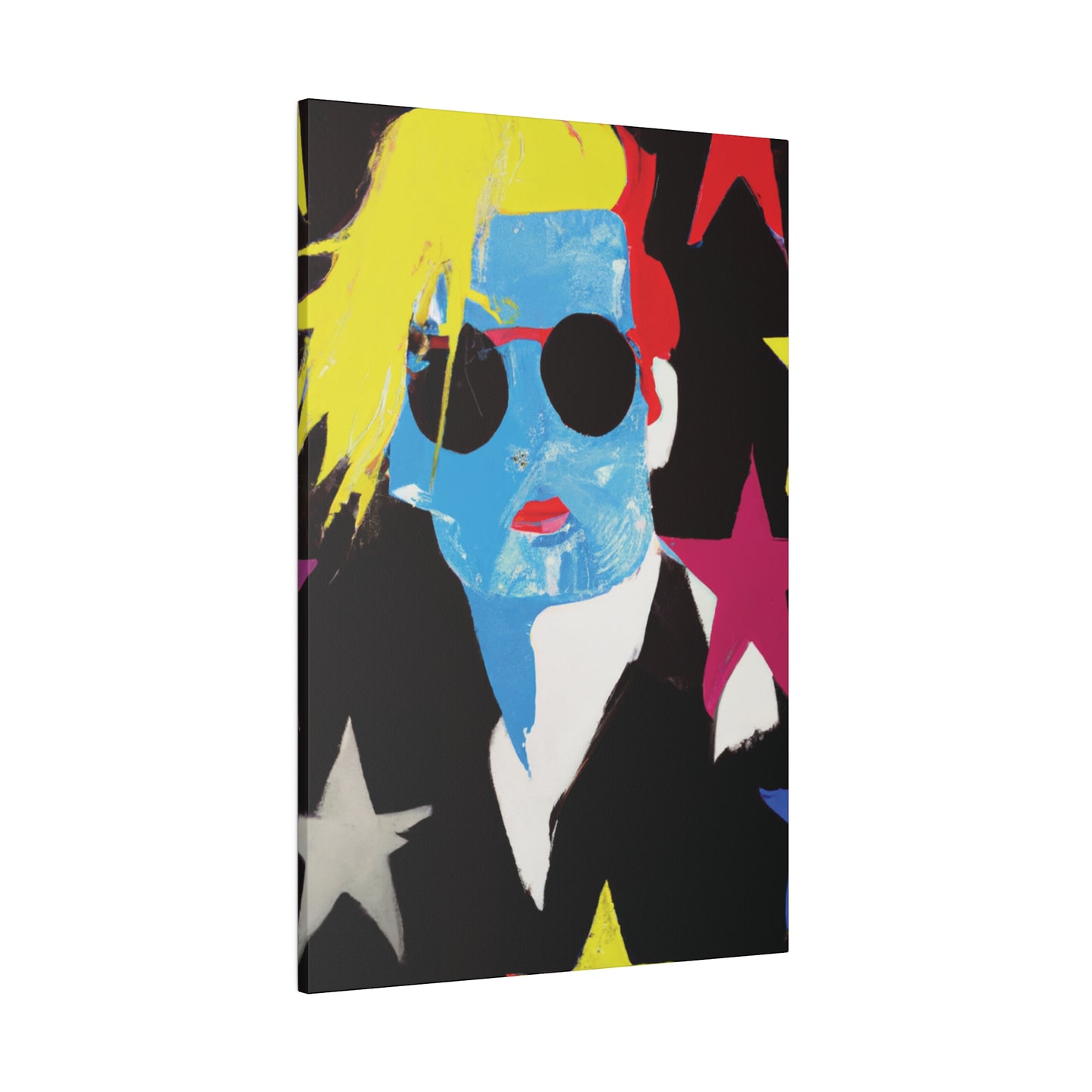 9993U - Rockstar Painting Print | Face | Abstract | Poster | Home Decor | Wall Art | Music Art | Canvas