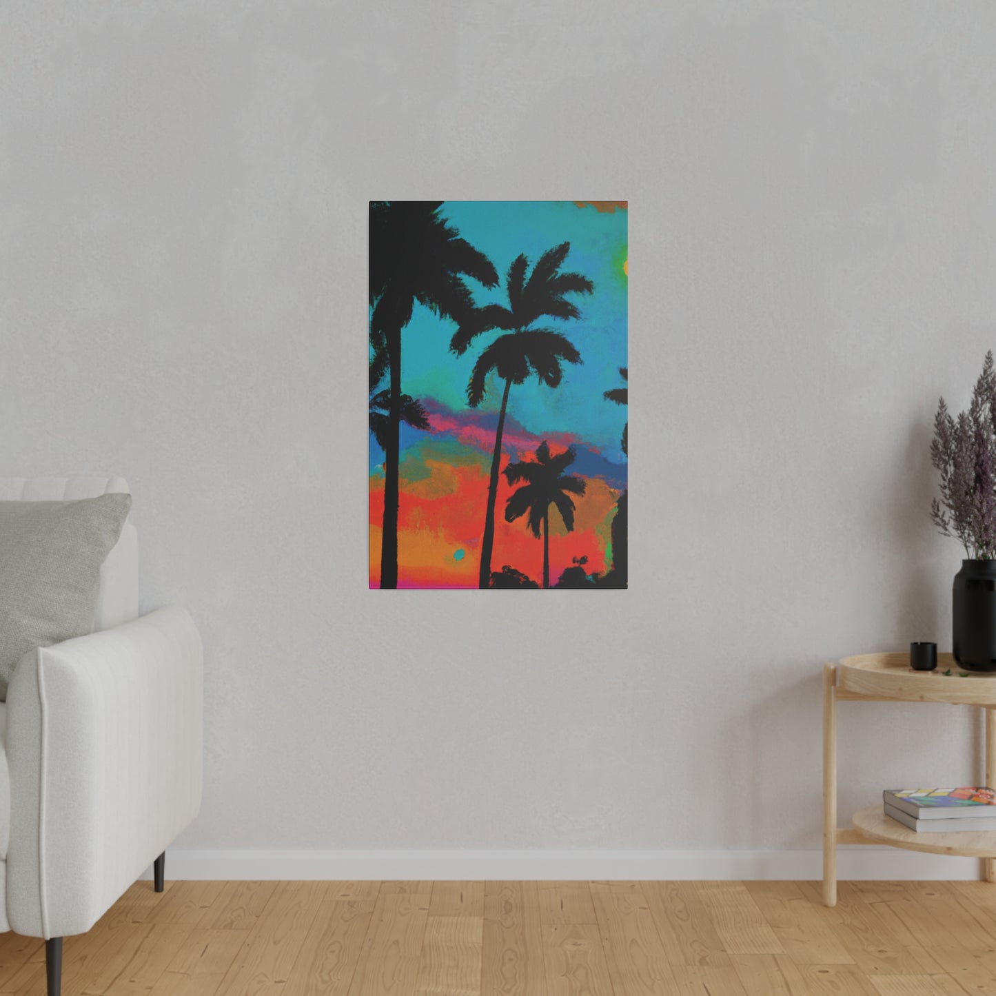 2838A - Miami Beach Sunset Painting Print | Miami | Beach | Sunset | Poster | Home Decor | Wall Art | Canvas