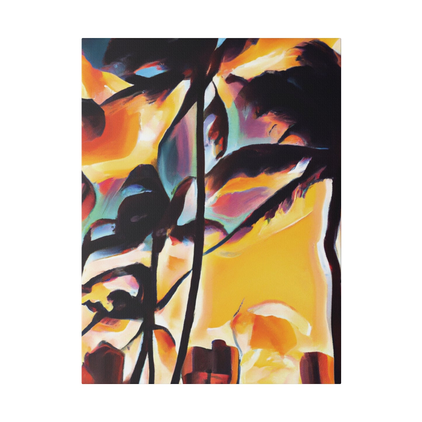 7343H - Miami Beach Sunset Painting Print | Miami | Beach | Sunset | Poster | Home Decor | Wall Art | Canvas