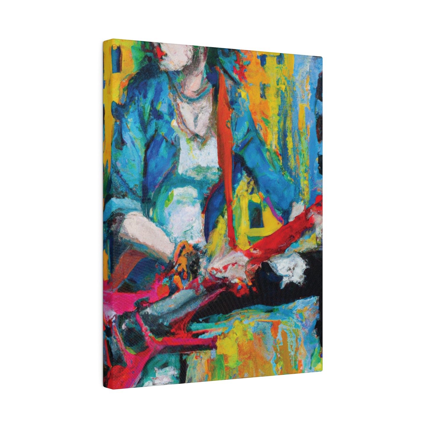 845K - Rockstar Oil Painting Style Print | Poster | Home Decor | Wall Art | Music Art | Canvas