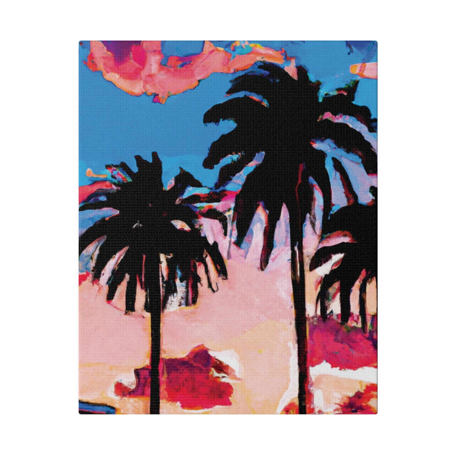 4347Z - Miami Beach Sunset Painting Print | Miami | Beach | Sunset | Poster | Home Decor | Wall Art | Canvas