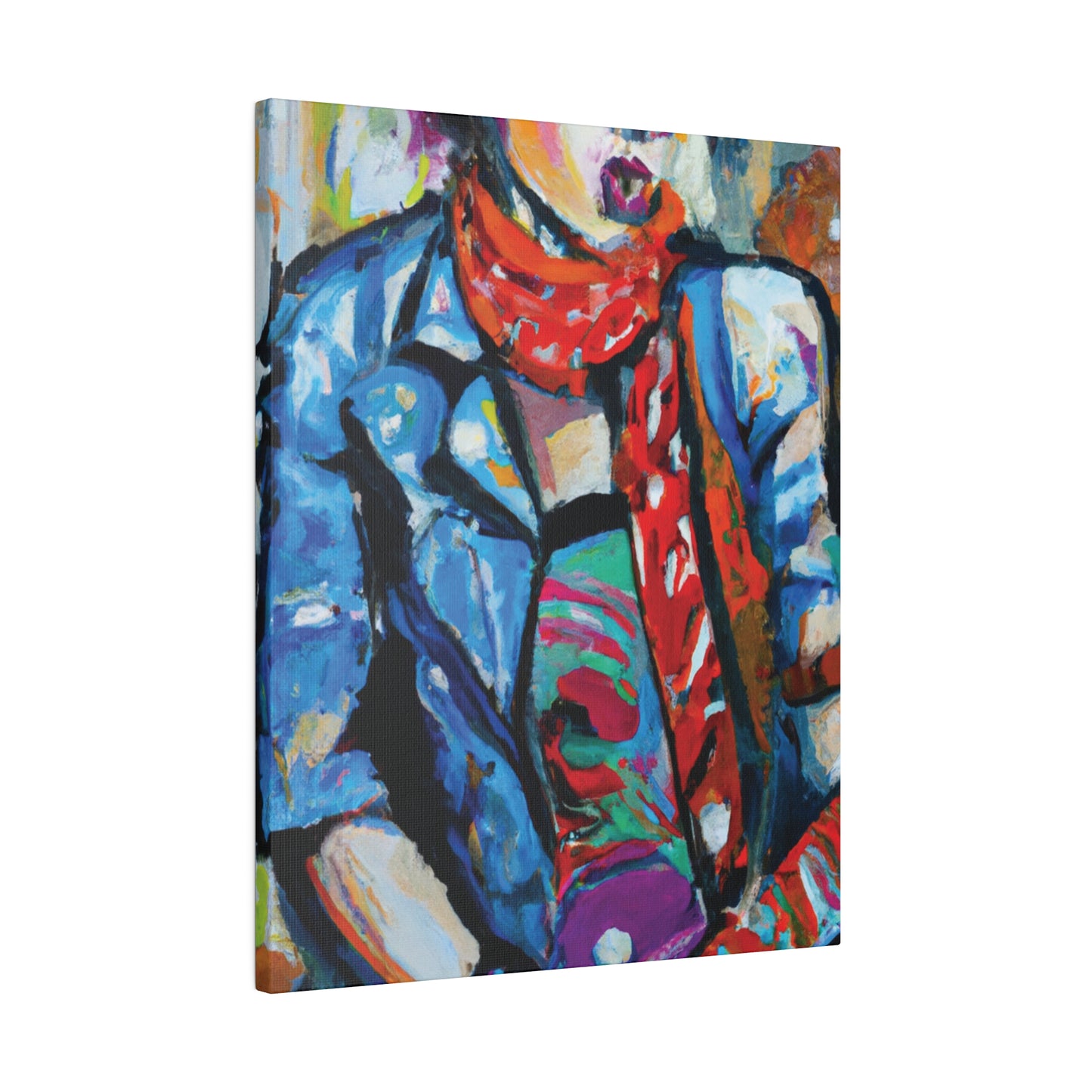 8142T - Rockstar Oil Painting Style Print | Poster | Home Decor | Wall Art | Music Art | Canvas