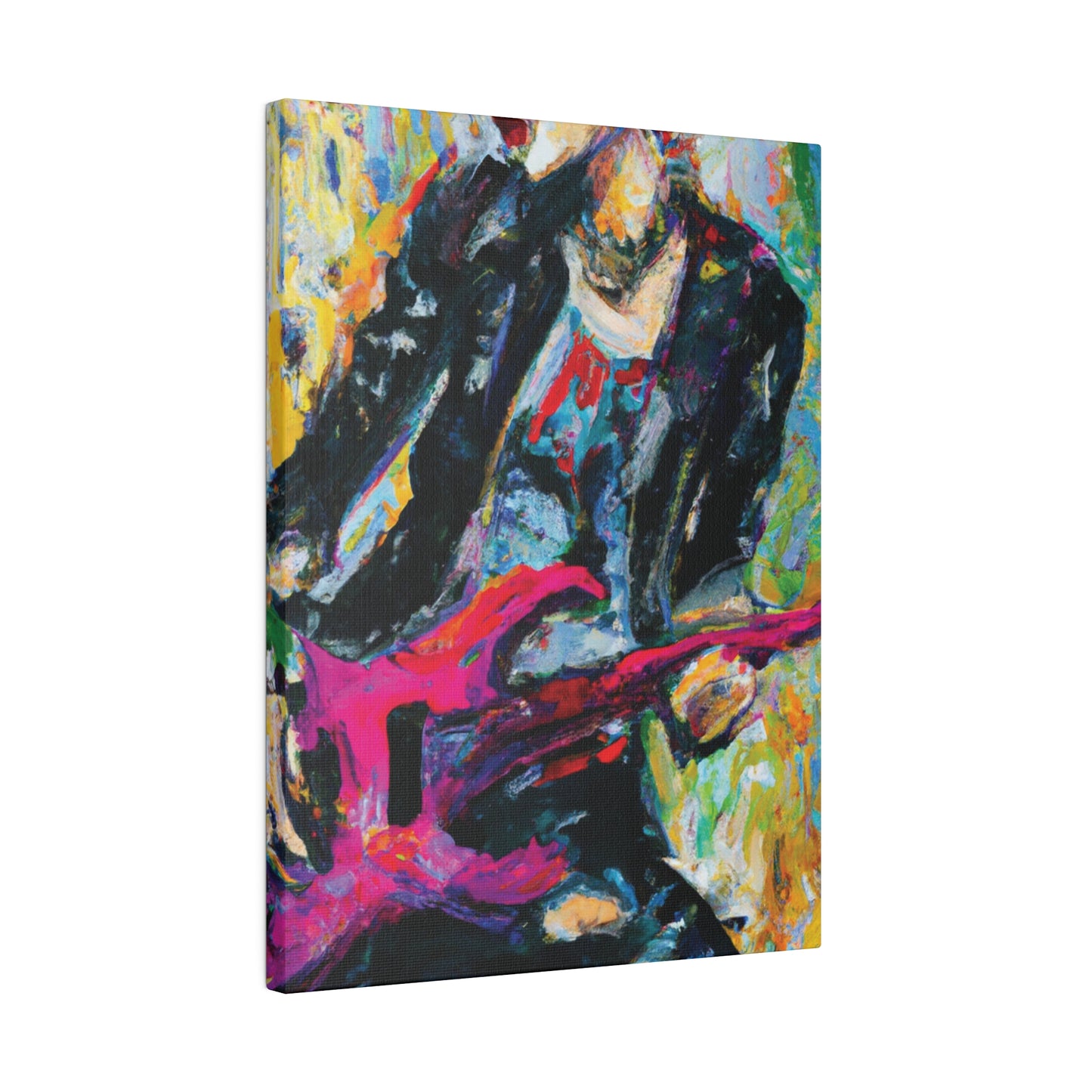 4567X - Rockstar Oil Painting Style Print | Poster | Home Decor | Wall Art | Music Art | Canvas