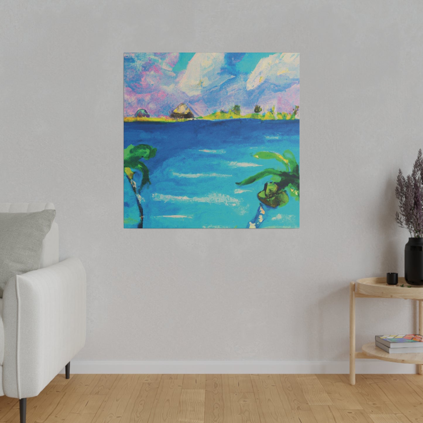 5634K - Bahamas Ocean Painting Print | Bahamas | Ocean | Beach | Poster | Home Decor | Wall Art | Canvas