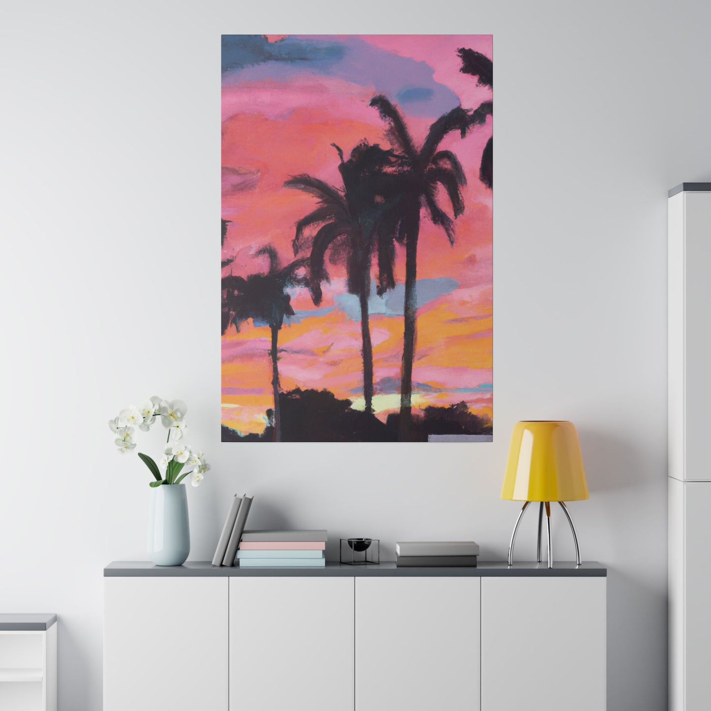 6349G - Miami Beach Sunset Painting Print | Miami | Beach | Sunset | Poster | Home Decor | Wall Art | Canvas