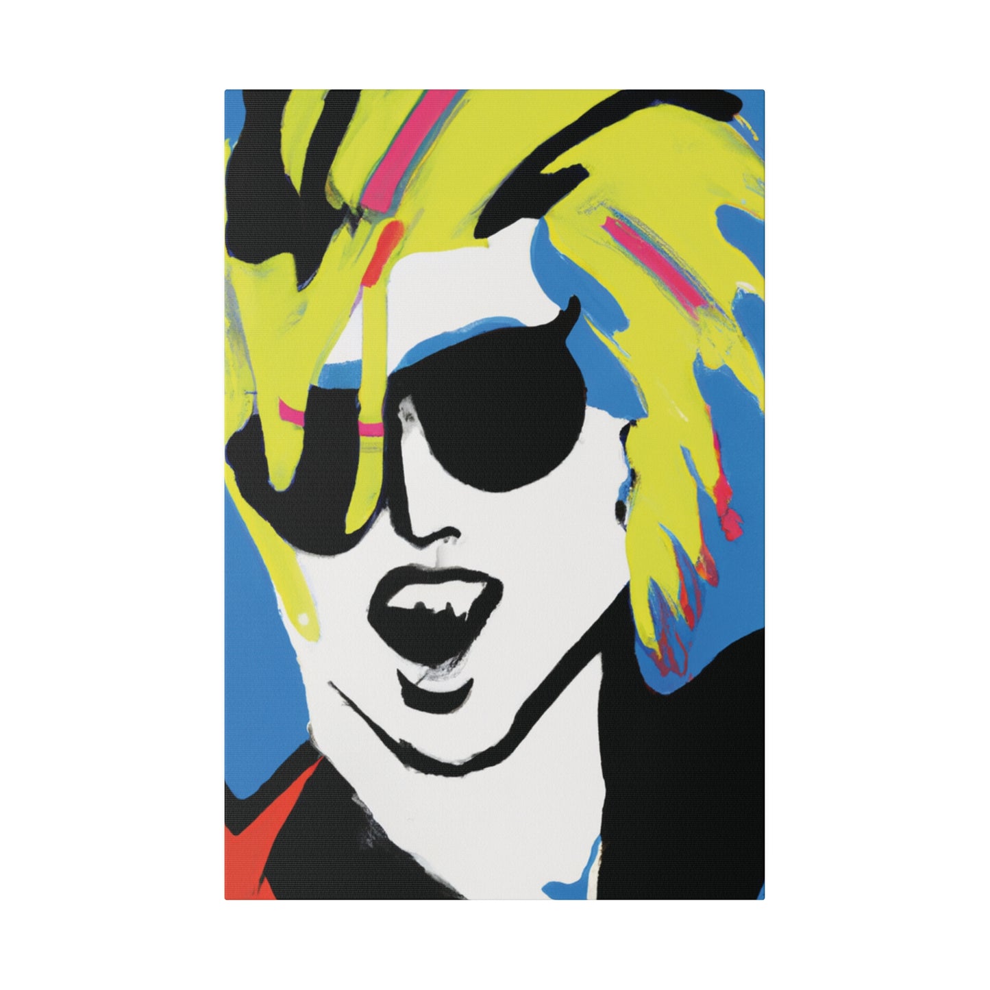 7500X - Rockstar Painting Print | Face | Abstract | Poster | Home Decor | Wall Art | Music Art | Canvas