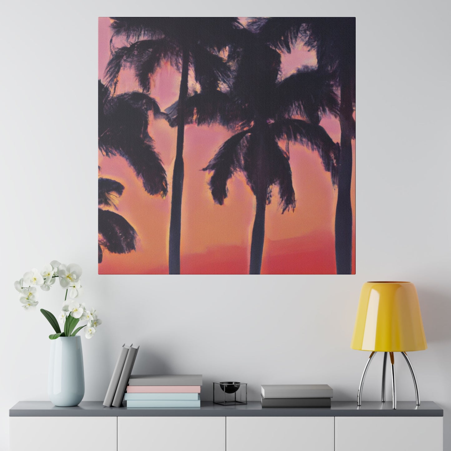 7239V - Miami Beach Sunset Painting Print | Miami | Beach | Sunset | Poster | Home Decor | Wall Art | Canvas