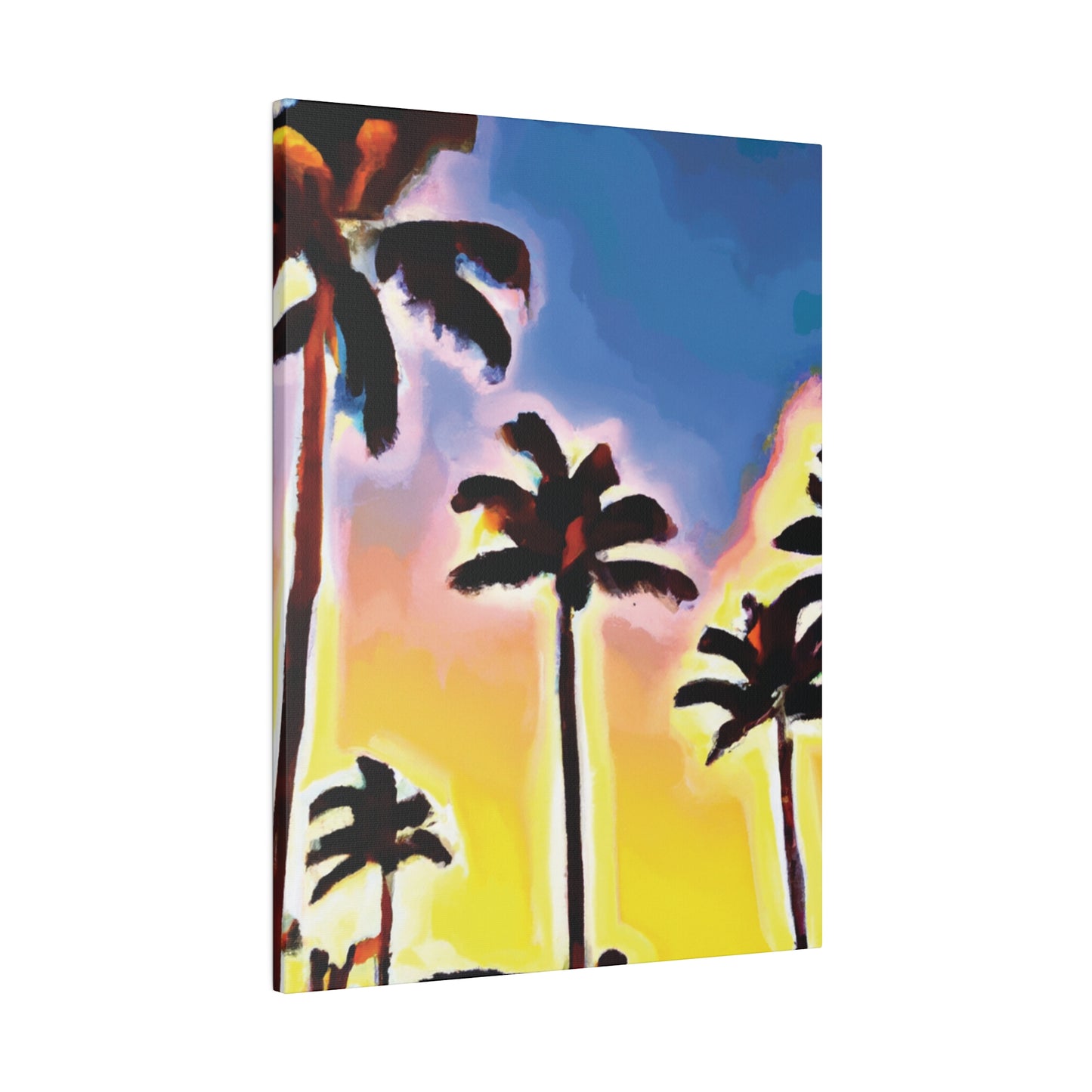 3437Q - Miami Beach Sunset Painting Print | Miami | Beach | Sunset | Poster | Home Decor | Wall Art | Canvas