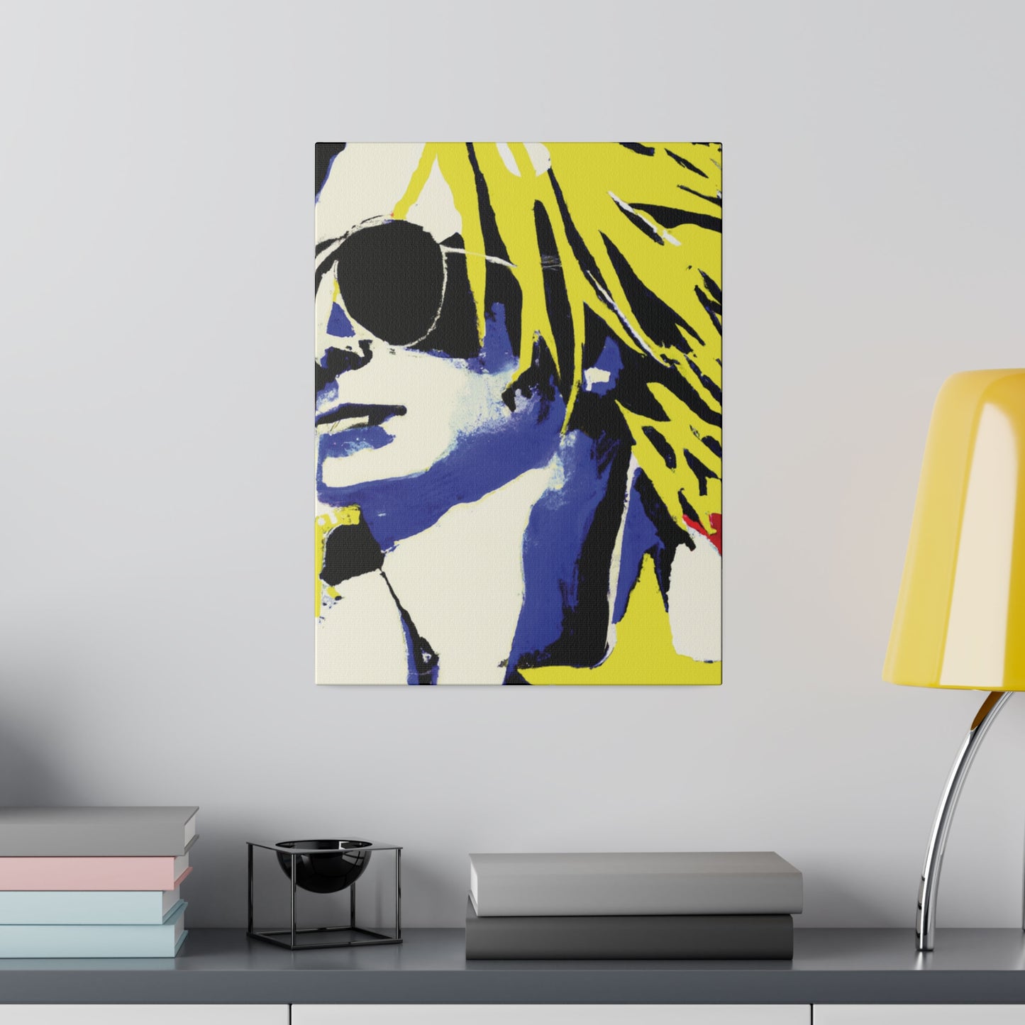 8928P - Rockstar Painting Print | Face | Abstract | Poster | Home Decor | Wall Art | Music Art | Canvas