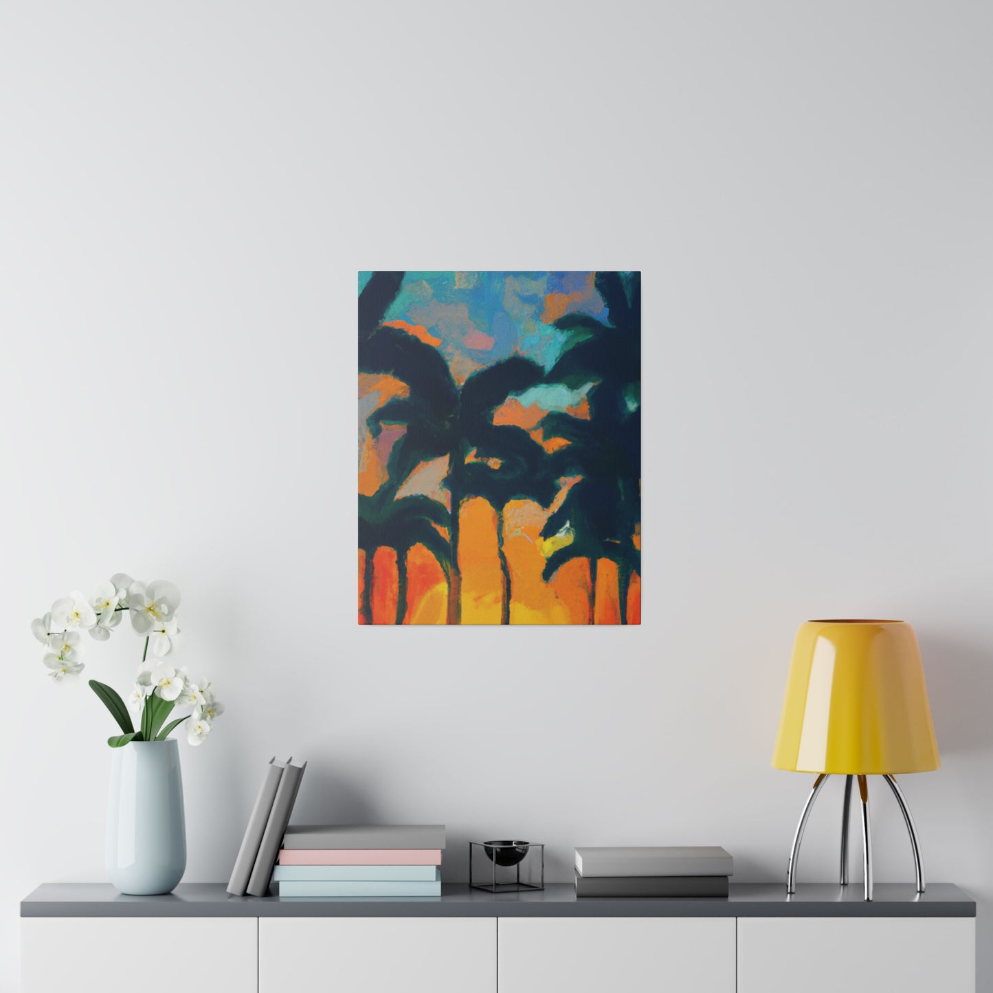 6877B - Miami Beach Sunset Painting Print | Miami | Beach | Sunset | Poster | Home Decor | Wall Art | Canvas