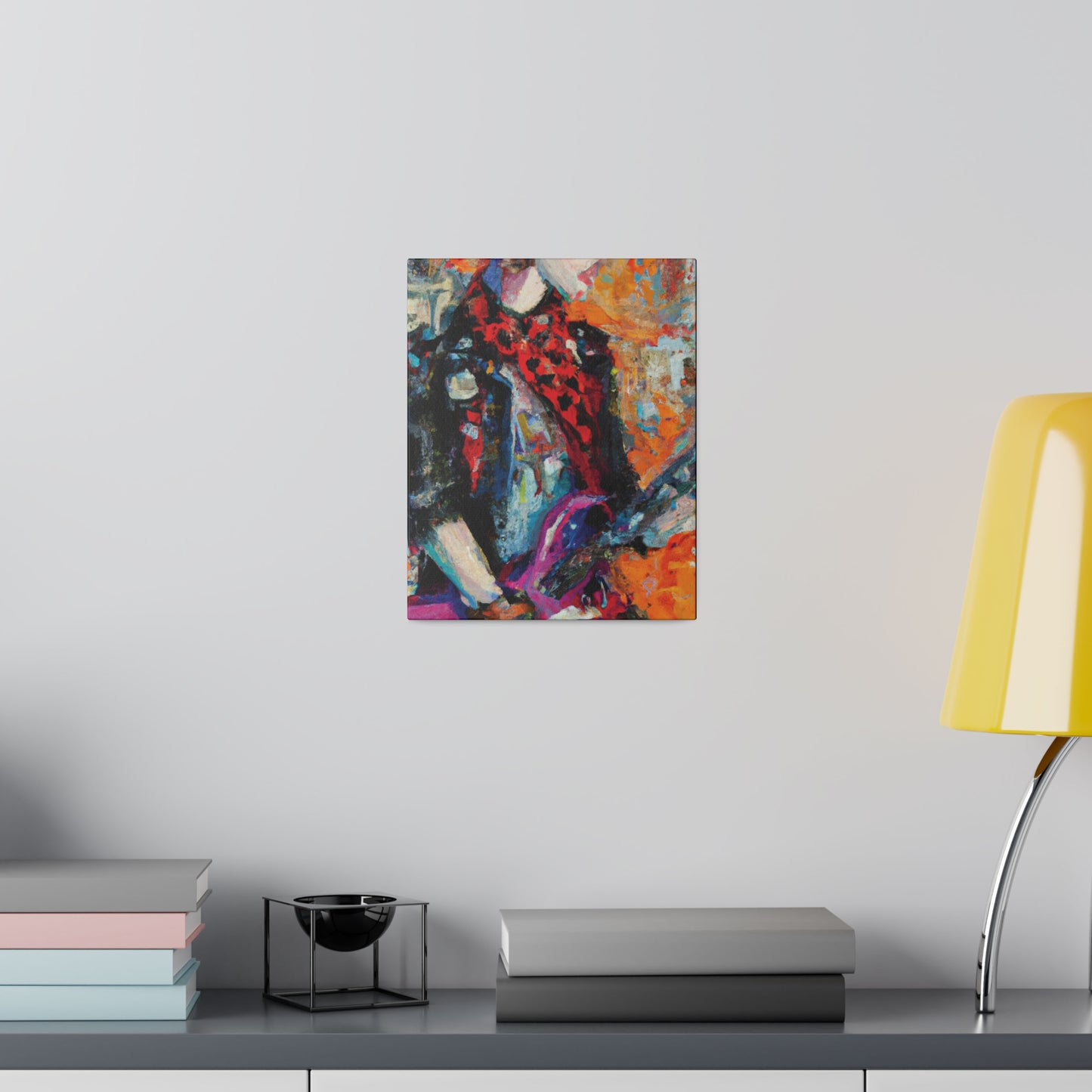 9348Q - Rockstar Oil Painting Style Print | Poster | Home Decor | Wall Art | Music Art | Canvas
