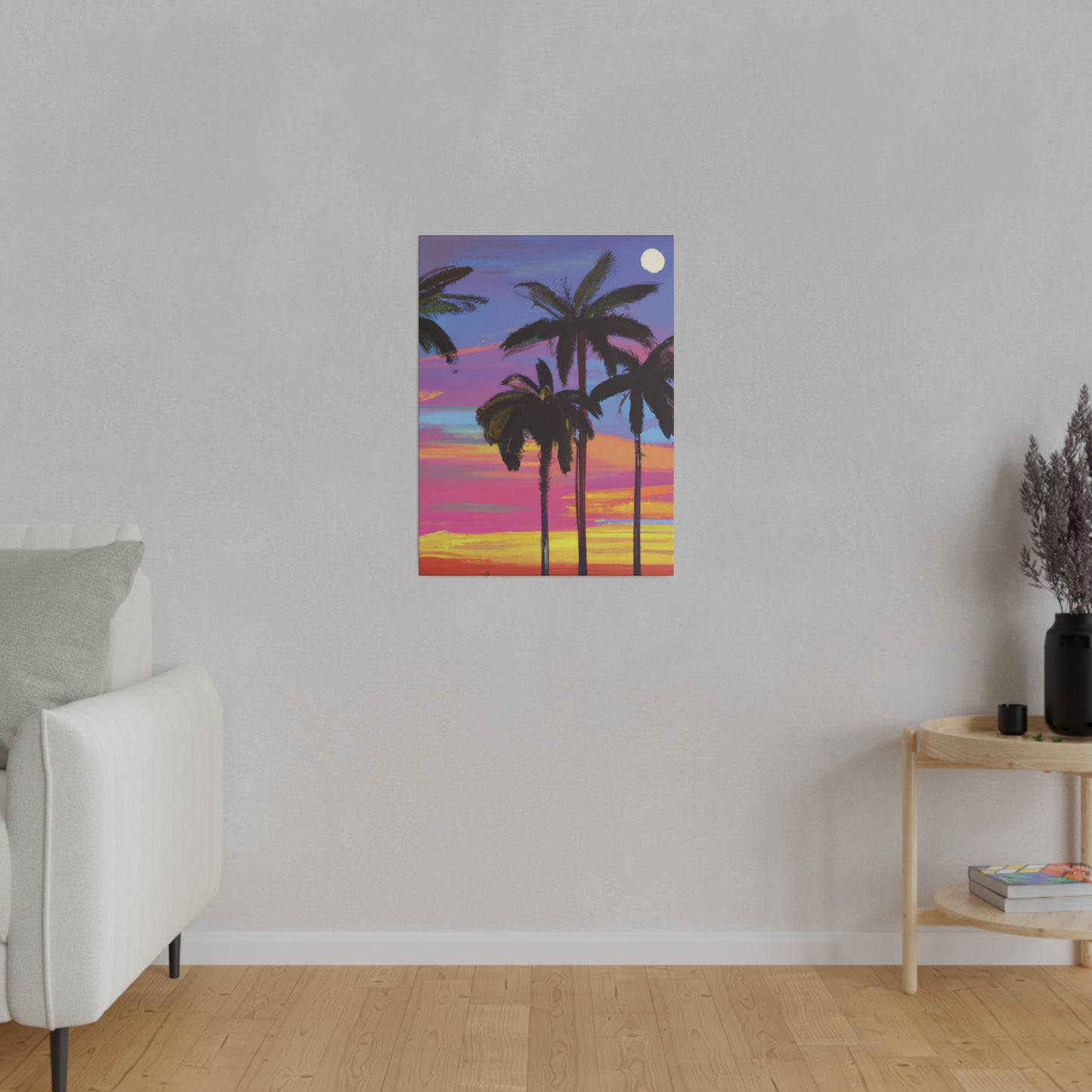 4360Y - Miami Beach Sunset Painting Print | Miami | Beach | Sunset | Poster | Home Decor | Wall Art | Canvas