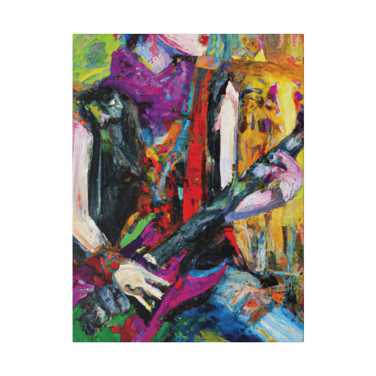 3088A - Rockstar Oil Painting Style Print | Poster | Home Decor | Wall Art | Music Art | Canvas