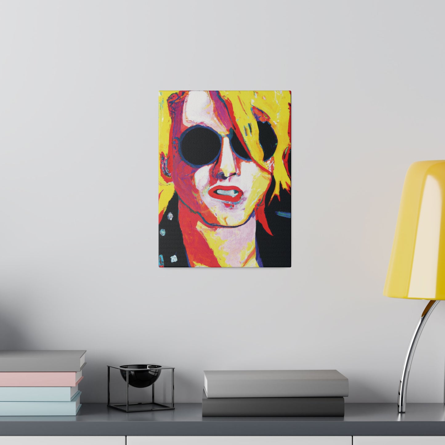 4786R - Rockstar Painting Print | Face | Abstract | Poster | Home Decor | Wall Art | Music Art | Canvas