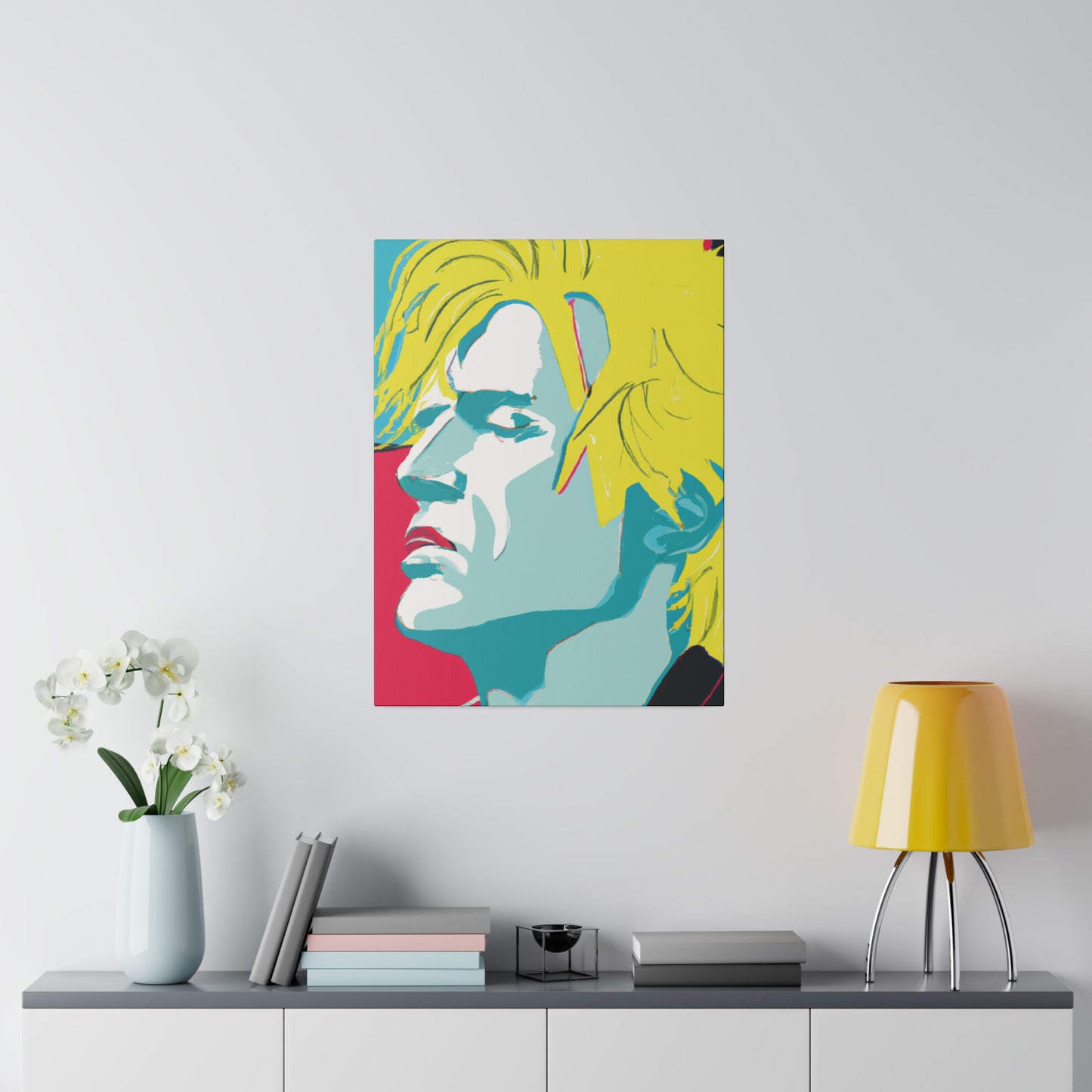 8672J - Rockstar Painting Print | Face | Abstract | Poster | Home Decor | Wall Art | Music Art | Canvas