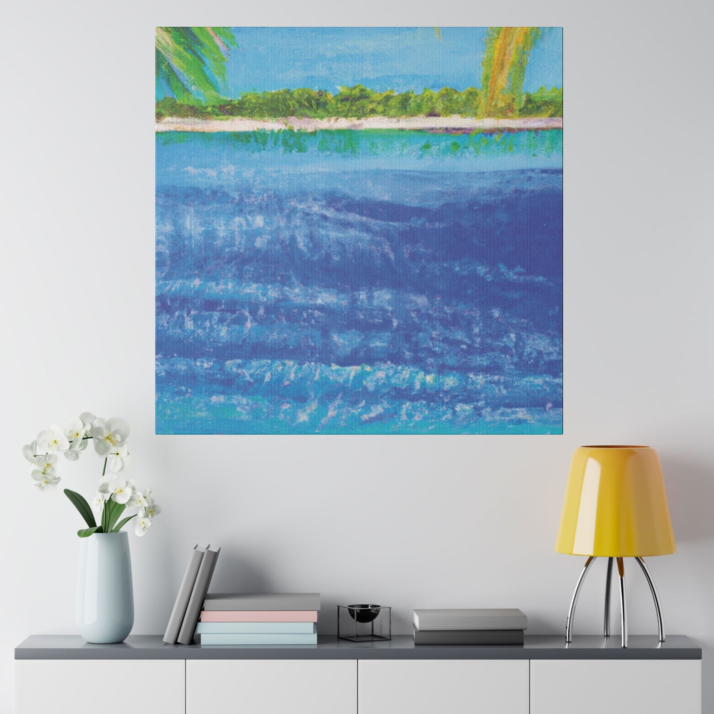 5045T - Bahamas Ocean Painting Print | Bahamas | Ocean | Beach | Poster | Home Decor | Wall Art | Canvas