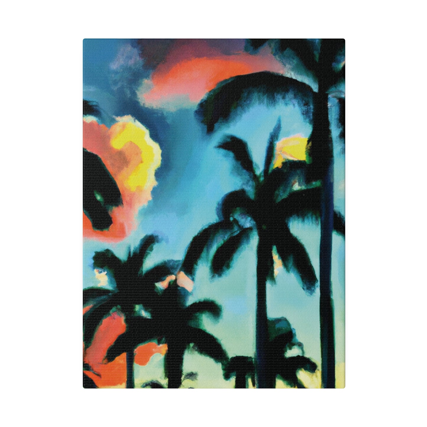 8724W - Miami Beach Sunset Painting Print | Miami | Beach | Sunset | Poster | Home Decor | Wall Art | Canvas