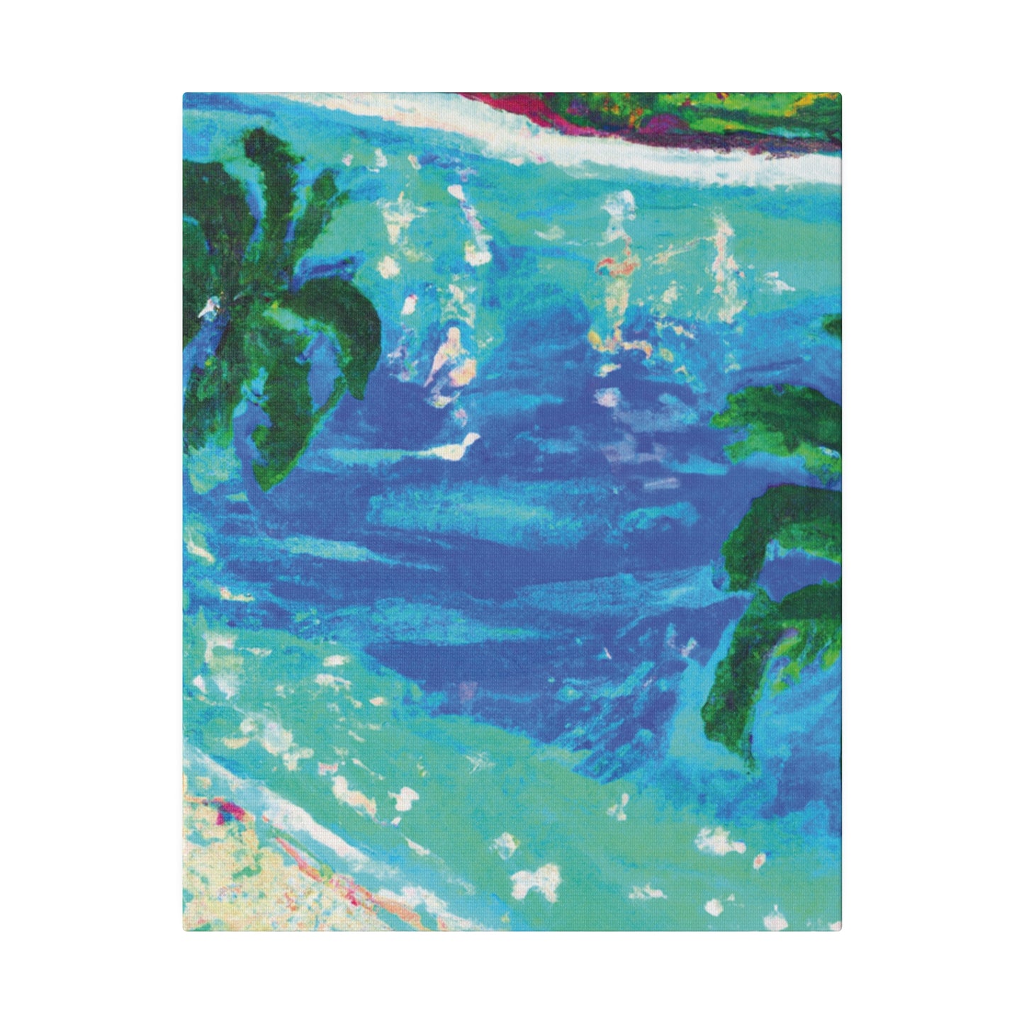 5495D - Bahamas Ocean Painting Print | Bahamas | Ocean | Beach | Poster | Home Decor | Wall Art | Canvas