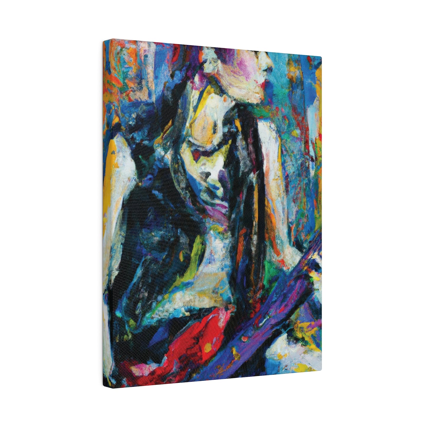 344U - Rockstar Oil Painting Style Print | Poster | Home Decor | Wall Art | Music Art | Canvas