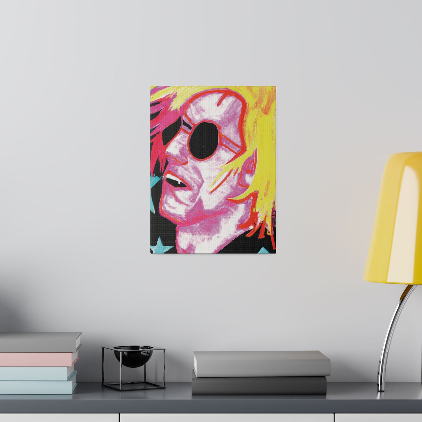 5123P - Rockstar Painting Print | Face | Abstract | Poster | Home Decor | Wall Art | Music Art | Canvas