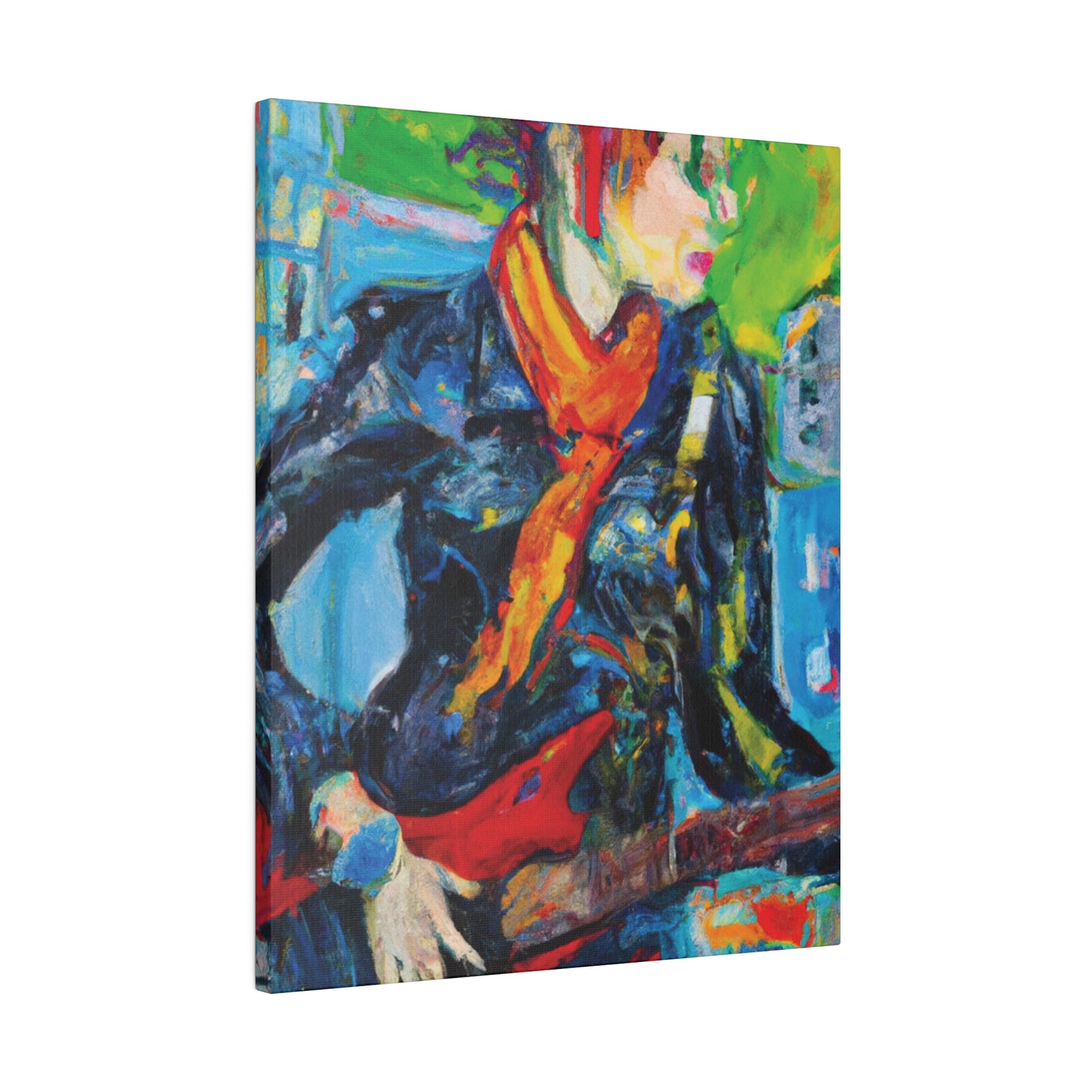 935O - Rockstar Oil Painting Style Print | Poster | Home Decor | Wall Art | Music Art | Canvas