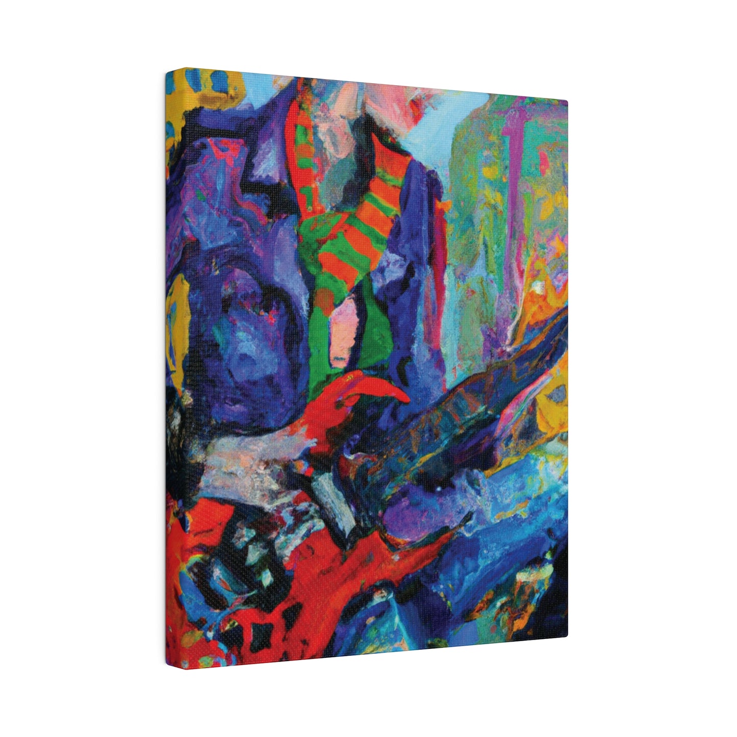 5227E - Rockstar Oil Painting Style Print | Poster | Home Decor | Wall Art | Music Art | Canvas