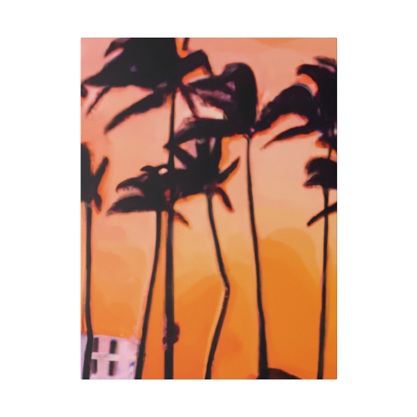 9837K - Miami Beach Sunset Painting Print | Miami | Beach | Sunset | Poster | Home Decor | Wall Art | Canvas